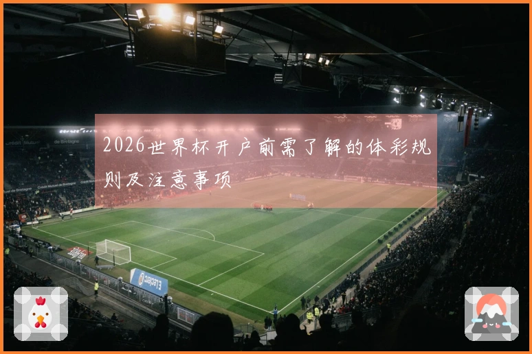 2026世界杯开户前需了解的体彩规则及注意事项