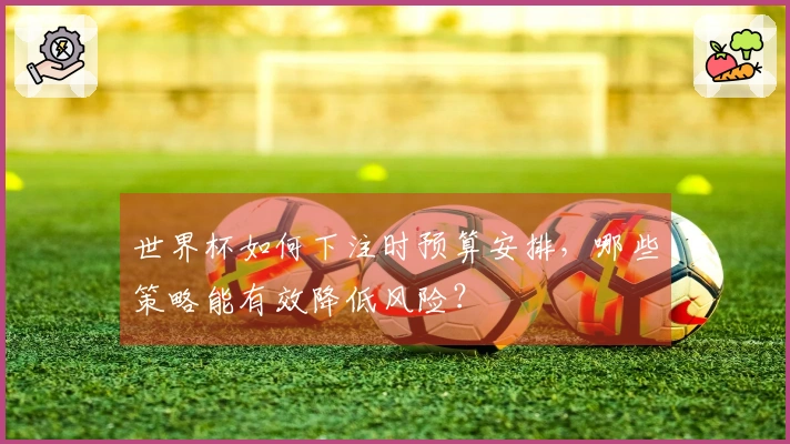 世界杯如何下注时预算安排,哪些策略能有效降低风险?