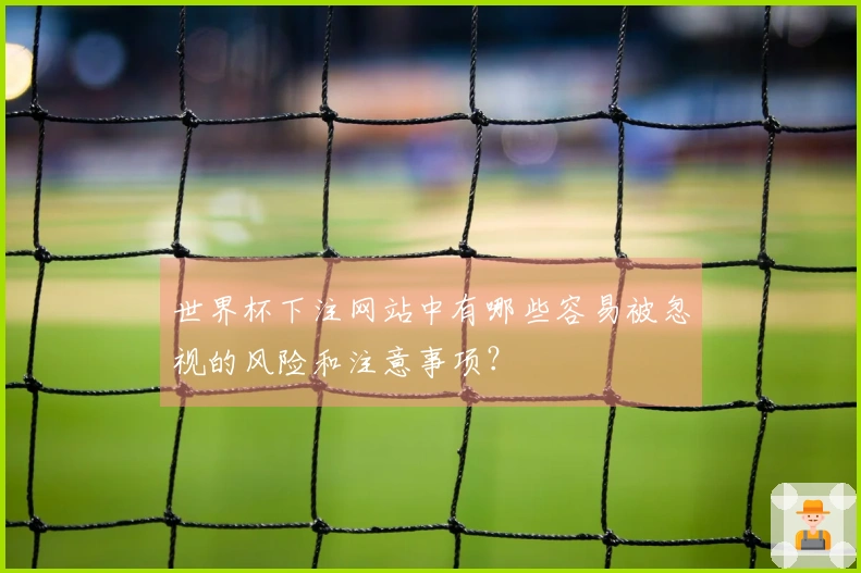 世界杯下注网站中有哪些容易被忽视的风险和注意事项?
